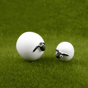 Mini Sheep Fairy Garden Ornament Resin Moss Micro Landscape Miniature Garden Decoration, DIY Fairy Garden Accessories Photo from Fairy Garden Supplies