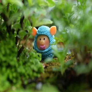 Lovers Pig Doll Small Pig Toys Wool Pig Fairy Garden Decoration Cute Fairy Garden Accessories Pot Bonsai Moss Fairy Garden Micro Landscape Miniature Garden Fleshy Terrariums Fairy Garden Decoration