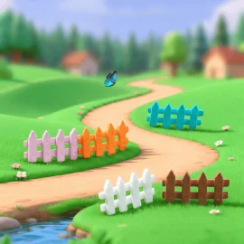 Terrariums Fairy Garden Fence Aquarium Micro Landscape Barrier 4Color Fence DIY Material Fairy Garden Decoration Fairy Garden Accessories Picture from Fairy Garden Supplies