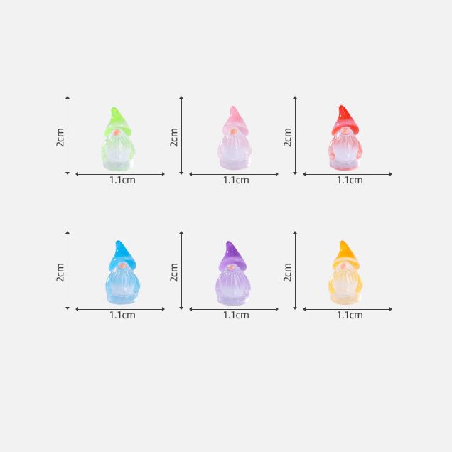 Glow-in-the-dark Easter Gnome Mini Figurines Diy Gardening Decor Accessories Mini Ornaments For Micro Landscape Fairy Garden - 描述图 1