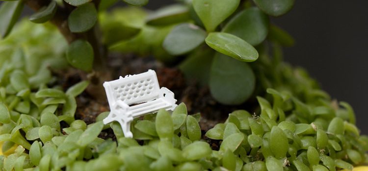 Bonsai White Benches Park Chairs Terrariums Fairy Garden Micro Landscape Miniature Garden Ecology Bottle Fairy Garden Accessories Decorate Material Small Fairy Garden Decoration - 描述图 2
