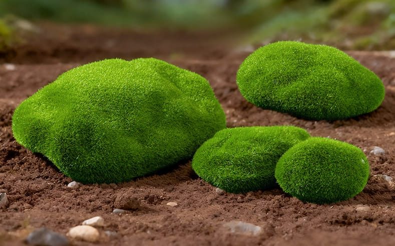 Emulational Moss Stone Flocking Stone Imitation Stone Bonsai Moss Lawn Fairy Garden Micro Landscape Aquarium Miniature Fairy Garden Decoration Fairy Garden Accessories - 描述图 6
