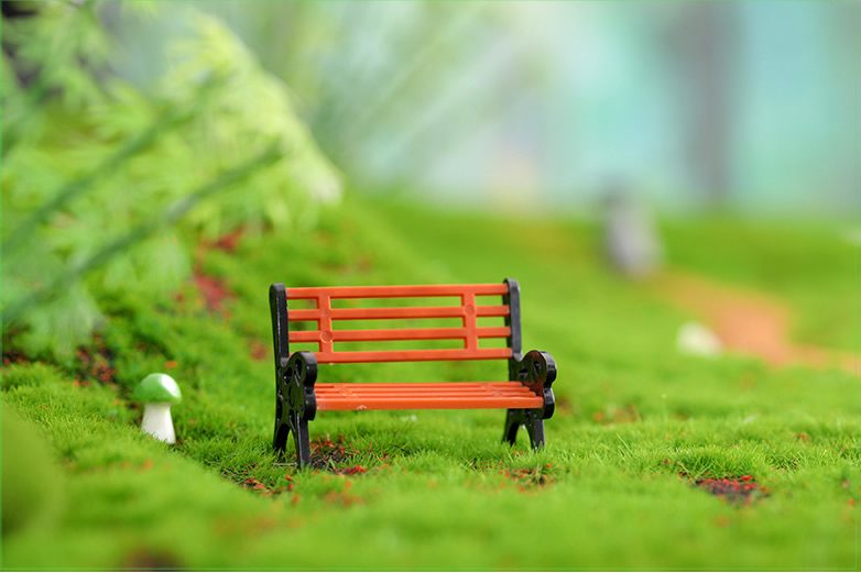Park Deck Chair Stool Fairy Garden Micro Landscape Miniature Fairy Garden Bench Ornament Bonsai Diy Fairy Garden Accessories - 描述图 5