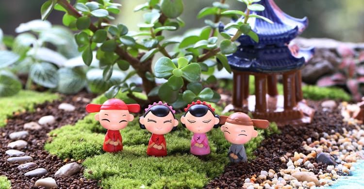 Lovers Doll Bride And Groom Wedding Fairy Garden Decoration Fairy Garden Accessories Fairy Garden Micro Landscape Miniature Garden Original Arts And Cra - 描述图 2