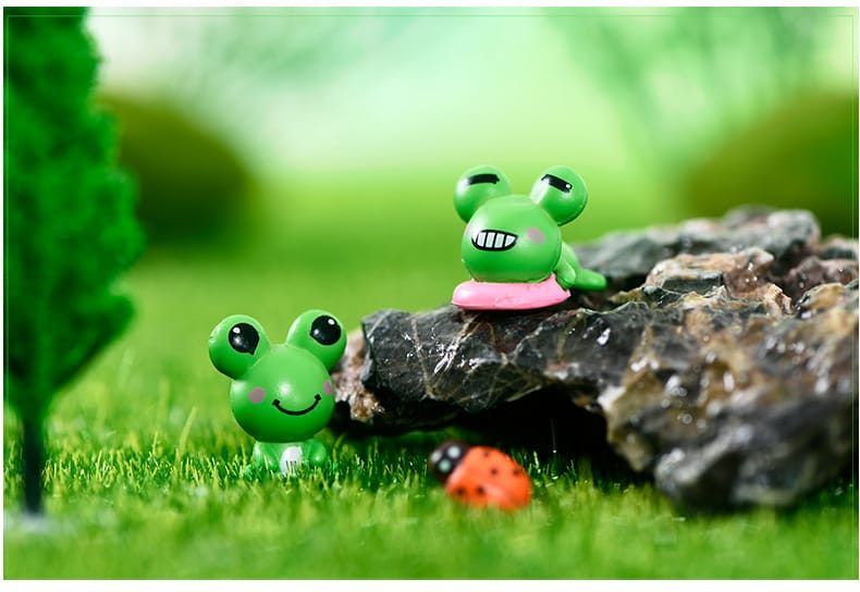 Wholesale Moss Fairy Garden Micro Landscape Fairy Garden Accessories Small Frogs Eyed Frog Craftwork Fairy Garden Decoration - 描述图 2
