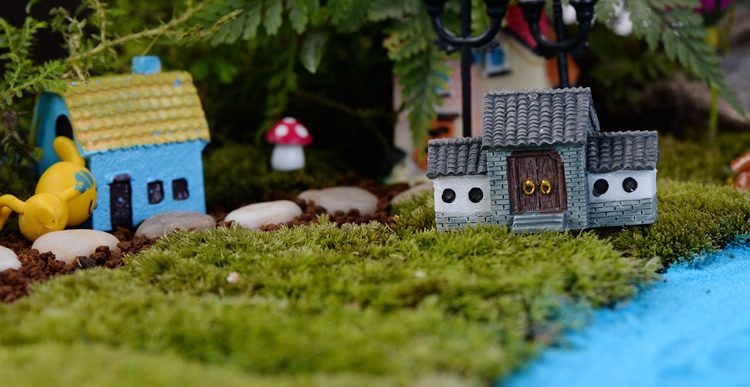 Wholesale City Gate Memorial Archway Flesh Basin Fairy Garden Decoration Fairy Garden Accessories Moss Fairy Garden Micro Landscape Miniature Garden Ecology Bottle - 描述图 3