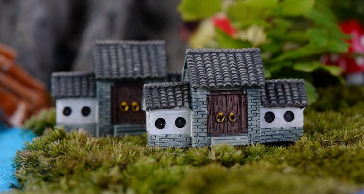 Wholesale City Gate Memorial Archway Flesh Basin Fairy Garden Decoration Fairy Garden Accessories Moss Fairy Garden Micro Landscape Miniature Garden Ecology Bottle - 描述图 2