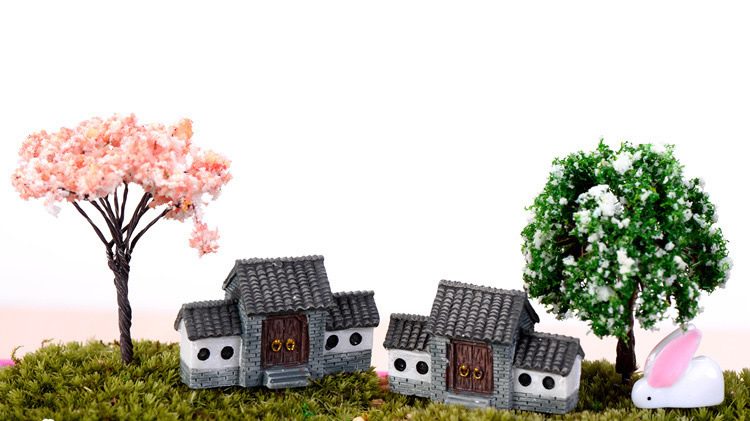 Wholesale City Gate Memorial Archway Flesh Basin Fairy Garden Decoration Fairy Garden Accessories Moss Fairy Garden Micro Landscape Miniature Garden Ecology Bottle - 描述图 5