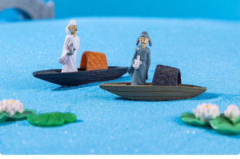 Moss Fairy Garden Micro Landscape Miniature Garden Decorate Fairy Garden Decoration Fairy Garden Accessories Emulational Small Boat White Cartoon Fleshy Aquarium Landscaping Accessories - 描述图 1