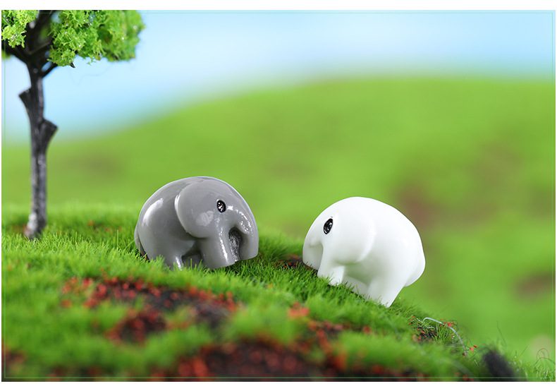 Fairy Garden Micro Landscape Miniature Garden Fairy Garden Decoration Fairy Garden Accessories Lovers Small Elephant Fleshy Diy Decorate Moss Ecology Bottle Essential - 描述图 3