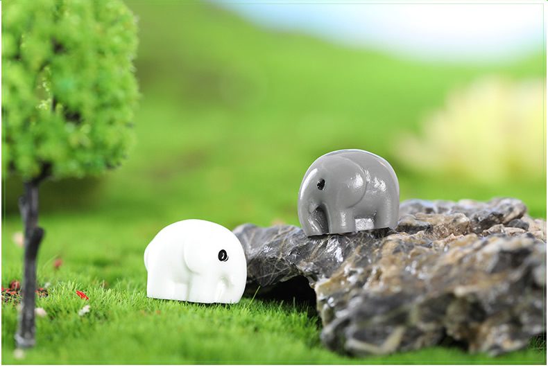 Fairy Garden Micro Landscape Miniature Garden Fairy Garden Decoration Fairy Garden Accessories Lovers Small Elephant Fleshy Diy Decorate Moss Ecology Bottle Essential - 描述图 1