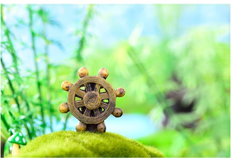 Moss Fairy Garden Micro Landscape Miniature Garden Ecology Bottle Boat Fleshypot Decorate - 描述图 3