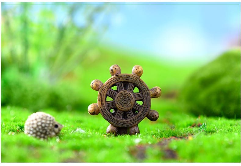 Moss Fairy Garden Micro Landscape Miniature Garden Ecology Bottle Boat Fleshypot Decorate - 描述图 1