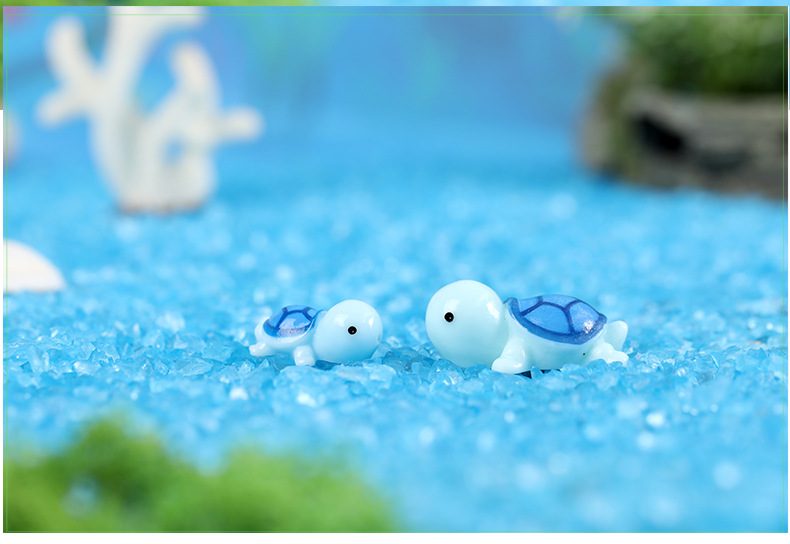 5 Pcs Colorful Mini Turtle Diy Toys Crafts Figure Moss Terrarium Fairy Garden Ornament Landscape Decor Home Decor - 描述图 4