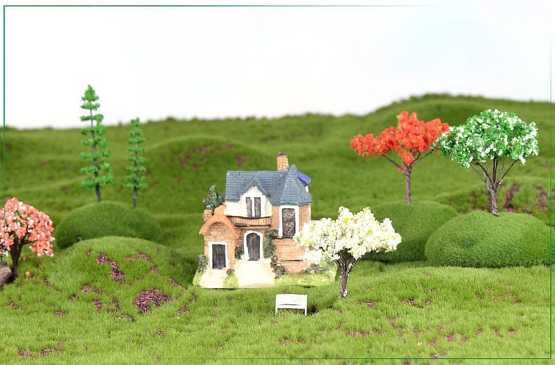 Fairy Garden Plants Mini Miniature Garden Ornament Artificial Tree Crafts Bonsai Figurine Terrarium Accessories Diy Fairy Garden Supplies - 描述图 3