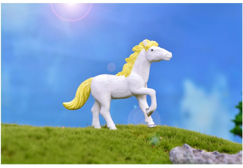 Pvc Horse Model Toys Fairy Garden Decoration Miniture Fairy Garden Accessories Supplies Pot Bonsai Moss Fairy Garden Micro Landscape Miniature Garden Terrariums Fairy Garden Figurine Kits Items Auto Interior Decoration - 描述图 4