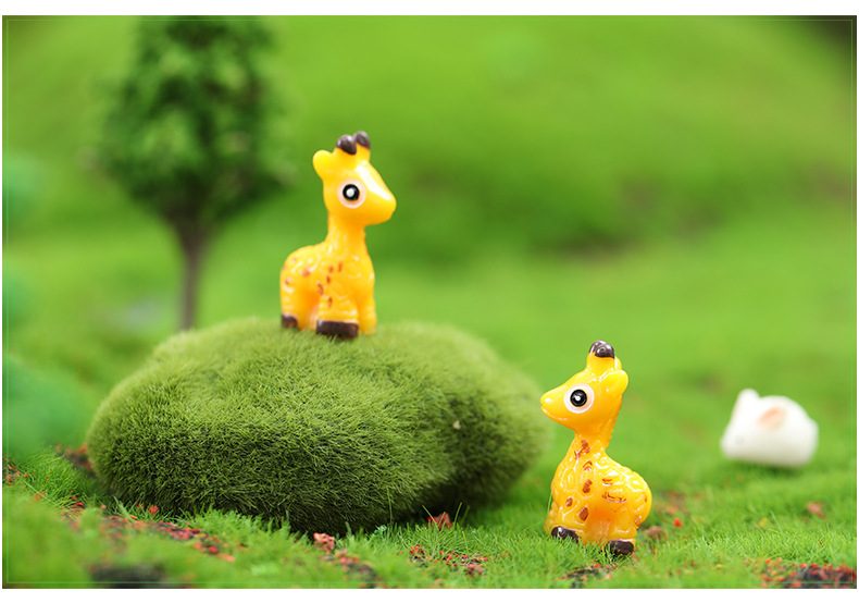 Resin Sika Deer Fairy Garden Figurine Mini Deer Ornament For Moss Micro Landscape Succulent Plants Miniature Garden Decor Fairy Garden Accessories - 描述图 4
