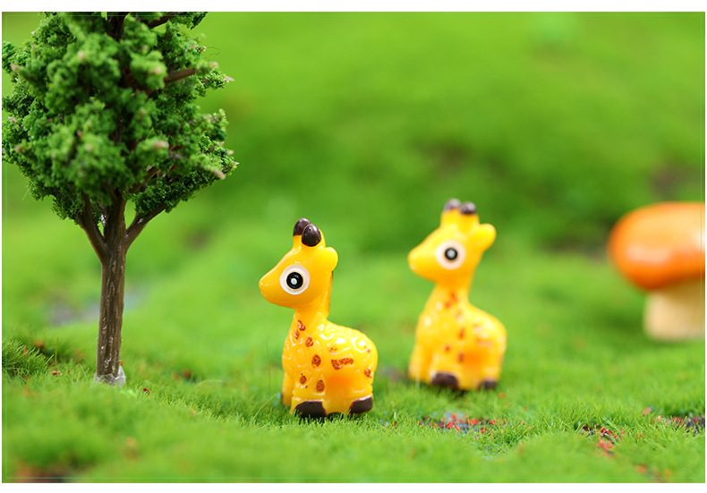 Resin Sika Deer Fairy Garden Figurine Mini Deer Ornament For Moss Micro Landscape Succulent Plants Miniature Garden Decor Fairy Garden Accessories - 描述图 2