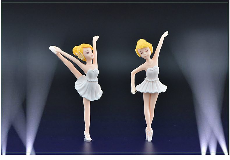 Pvc Plastic Ballerina Cake Topper Wedding Party Supplies Girl Baby Shower Birthday Party Decorations Kids Gift Cake Accessory - 描述图 4