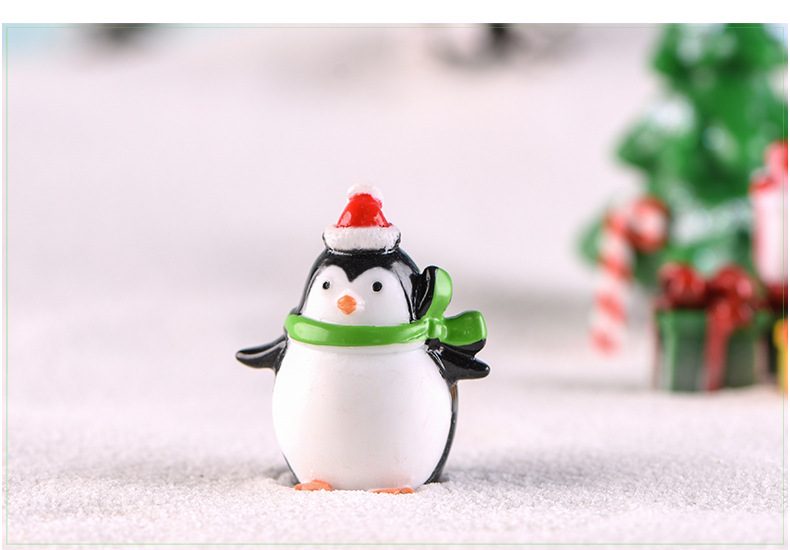 Mini Fairy Garden Accessories Lovely Penguin Rainbow Unicorn Snowflake Yellow Duck Fairy Garden Plant Resin Craft Miniature Ornament Gift Diy Fairy Garden Supply - 描述图 3