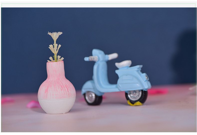 1 Pc Resin Miniature Small Mouth Vase Diy Craft Accessory Home Garden Decoration Ornament Micro Landscape Fairy Garden Flowerpot Fairy Garden Supply - 描述图 2