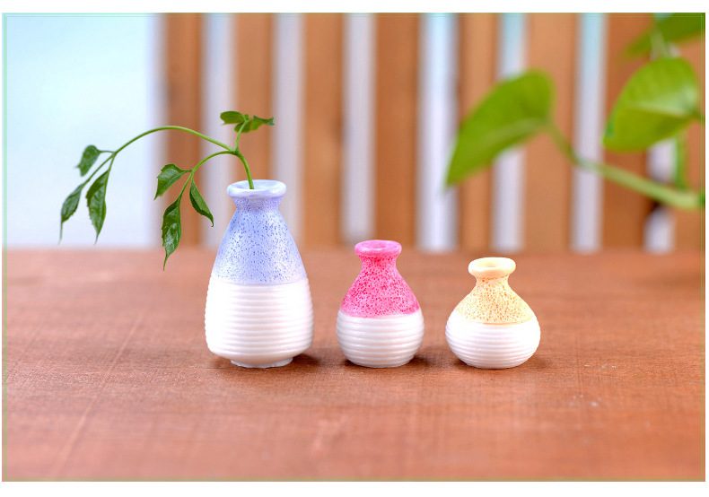 1 Pc Resin Miniature Small Mouth Vase Diy Craft Accessory Home Garden Decoration Ornament Micro Landscape Fairy Garden Flowerpot Fairy Garden Supply - 描述图 5