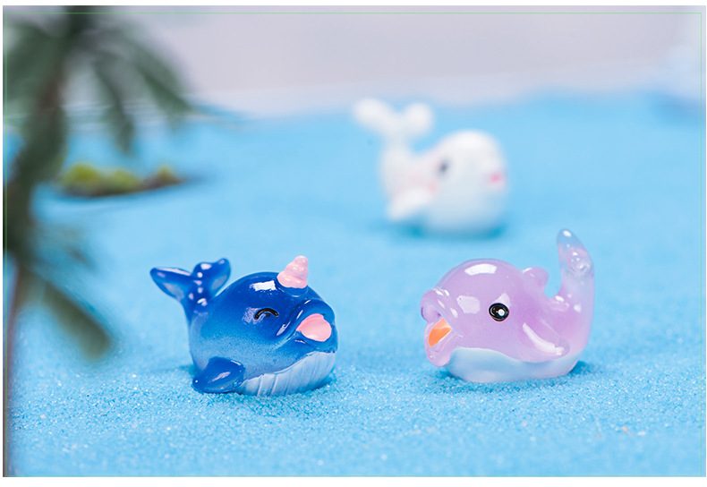 1Pc Sea Animal Shark Crocodile Octopus Fish Resin Figurine Model Garden Sandbox Home Miniature Ornament Decoration Accessory - 描述图 2