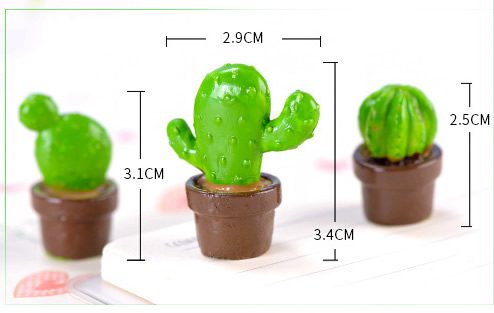 1 Piece Mini Green Potted Plants Artificial Lovely Succulen Plants Cactus Desert Cacti Home Ornament Crafts Cute Deco Wholesale Fairy Garden Accessories Supplies - 描述图 1