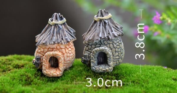 8Style Small House Fairy Garden Castle Villa Micro Landscape Miniature Garden Decorate Fairy Garden Accessories Resin Small House Fairy Garden Decoration Villa - 描述图 6