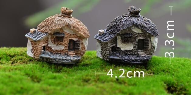 8Style Small House Fairy Garden Castle Villa Micro Landscape Miniature Garden Decorate Fairy Garden Accessories Resin Small House Fairy Garden Decoration Villa - 描述图 7