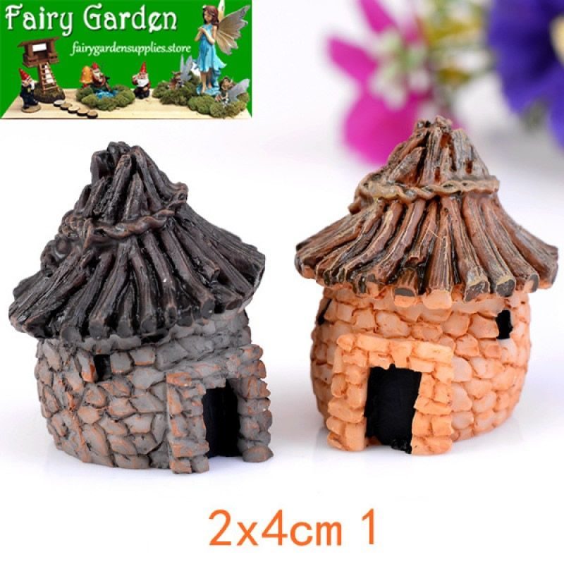 Moss Fairy Garden Micro Landscape Miniature Garden Fairy Garden Decoration Fairy Garden Accessories 6Style Thatched Cottage House Resin Small House Original Arts and Crafts ZakkaWind Moss Fairy Garden Micro Landscape Miniature Garden Fairy Garden Decoration Fairy Garden Accessories 6Style Thatched Cottage House Resin Small House Original Arts And Crafts Zakkawind