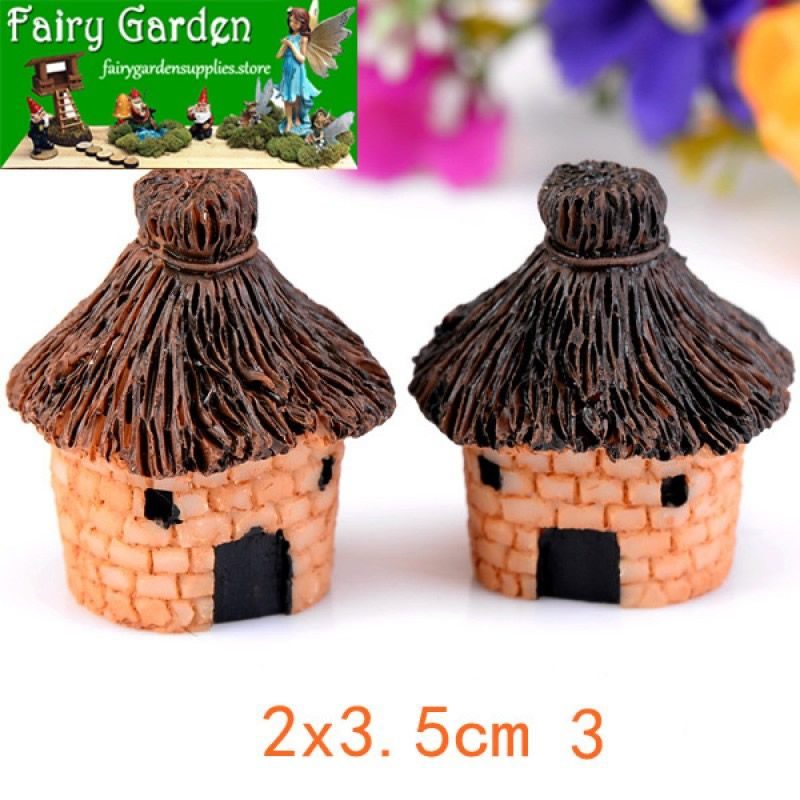 Moss Fairy Garden Micro Landscape Miniature Garden Fairy Garden Decoration Fairy Garden Accessories 6Style Thatched Cottage House Resin Small House Original Arts and Crafts ZakkaWind Moss Fairy Garden Micro Landscape Miniature Garden Fairy Garden Decoration Fairy Garden Accessories 6Style Thatched Cottage House Resin Small House Original Arts And Crafts Zakkawind