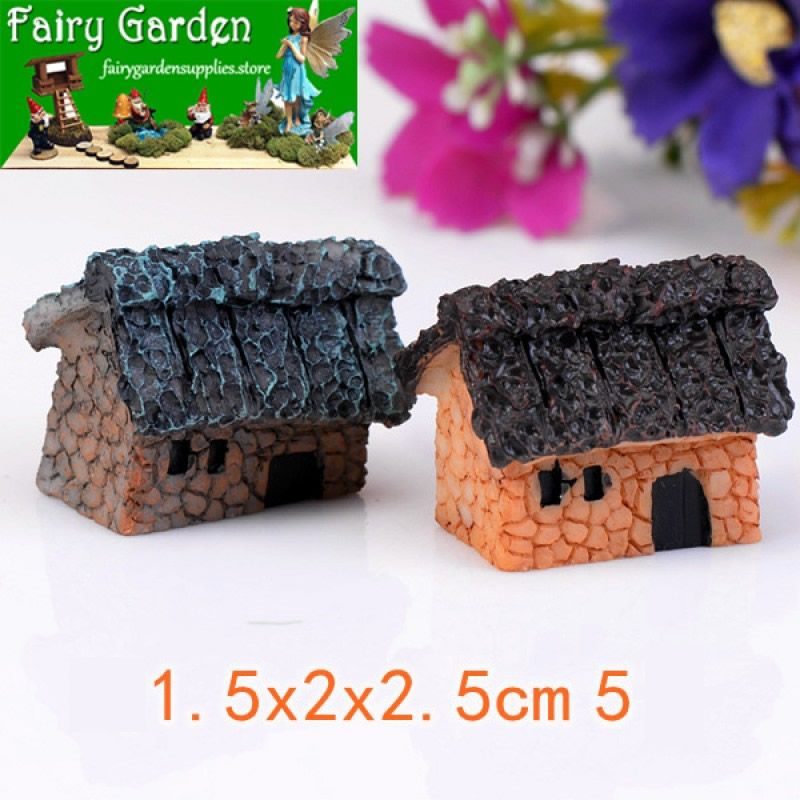 Moss Fairy Garden Micro Landscape Miniature Garden Fairy Garden Decoration Fairy Garden Accessories 6Style Thatched Cottage House Resin Small House Original Arts and Crafts ZakkaWind Moss Fairy Garden Micro Landscape Miniature Garden Fairy Garden Decoration Fairy Garden Accessories 6Style Thatched Cottage House Resin Small House Original Arts And Crafts Zakkawind