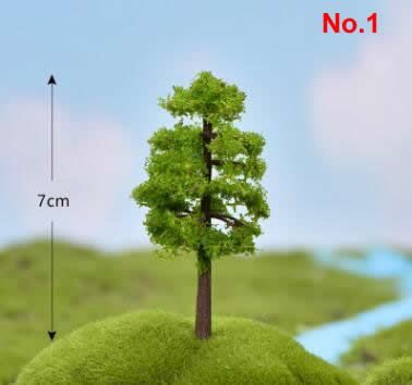 Fairy Garden Plants Artificial Christmas Tree Plastic Flowers Sakura Succulent Plant Ornament Miniature Garden Accessories
