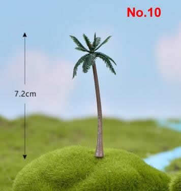 Fairy Garden Plants Artificial Christmas Tree Plastic Flowers Sakura Succulent Plant Ornament Miniature Garden Accessories