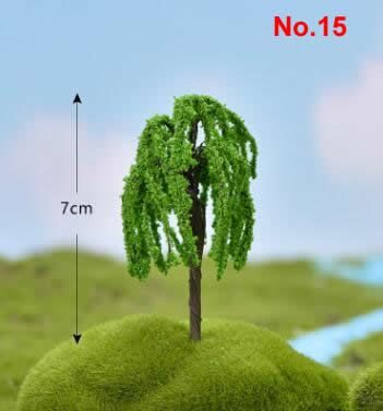 Fairy Garden Plants Artificial Christmas Tree Plastic Flowers Sakura Succulent Plant Ornament Miniature Garden Accessories