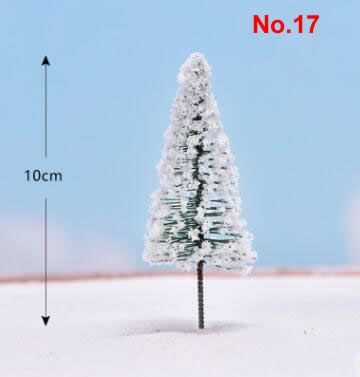 Fairy Garden Plants Artificial Christmas Tree Plastic Flowers Sakura Succulent Plant Ornament Miniature Garden Accessories