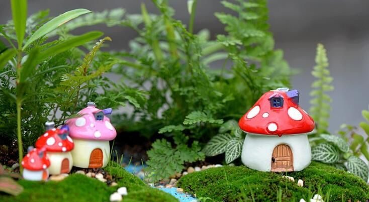 Mini Fairy Garden Mushroom House Miniature Garden Landscape Ornament Small Terrarium Fairy Garden Decoration Mediterranean Sea Style Aquarium Mushroom House Castle Resin Figurine Craft Plant Pot Fairy Garden Accessories Mini Fairy Garden Mushroom House Miniature Garden Landscape Ornament Small Terrarium Fairy Garden Decoration Mediterranean Sea Style Aquarium Mushroom House Castle Resin Figurine Craft Plant Pot Fairy Garden Accessories