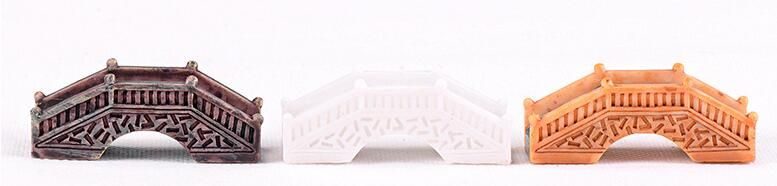 Resin Bridge Palace Style Bridge Emulational Stone Arch Bridge Small Bridge Groceries Pot Bonsai Fairy Garden Micro Landscape Miniature Garden Resin Terrariums Fairy Garden Decoration Wholesale Fairy Garden Accessories Supplies - 描述图 1