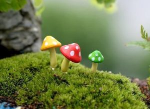Artificial Plant Ornament Foam Mushroom Fairy Garden Micro Landscape Miniature Garden Pot Bonsai Fairy Garden Decoration Fairy Garden Accessories Multicolour Mushroom