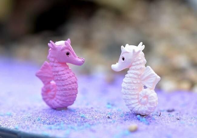 Ocean Landscaping Essential 4Color Hippocampi Craftwork Aquarium Fairy Garden Decoration Sea Horse Terrariums Fairy Garden Accessories Fleshy Moss Fairy Garden Micro Landscape Miniature Garden Ecology Bottle Diy Pot Bonsai