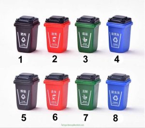 1Pc New Creative Miniature Trash Micro Landscape Decor Model Action Figure Mini Cartoon Craft Ornaments Figure Toys