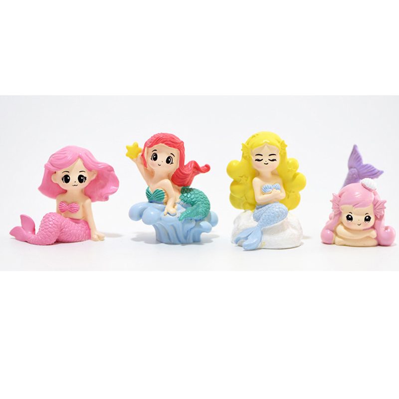 4Styles Dollhouse Mermaid Figurines Ornament Micro Landscape Toy Cake Fairy Garden Princess Doll Toys Girls Gifts Home Decor 4Styles Dollhouse Mermaid Figurines Ornament Micro Landscape Toy Cake Fairy Garden Princess Doll Toys Girls Gifts Home Decor
