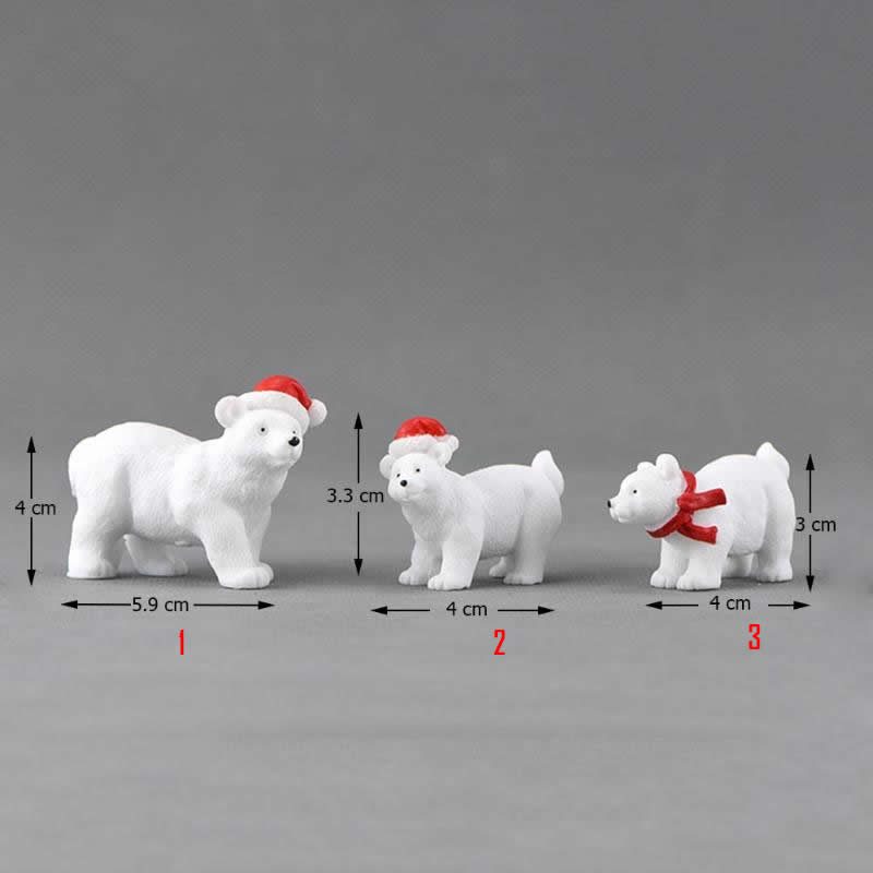 3pcs Polar Bear Figurine Model Garden Fairy Ornaments Mini Fairy Garden Accessories Wholesale Price Fairy Garden Supply Toys Craft Xmas for Child Blocks Decor Gifts 3Pcs Polar Bear Figurine Model Garden Fairy Ornaments Mini Fairy Garden Accessories Wholesale Price Fairy Garden Supply Toys Craft Xmas For Child Blocks Decor Gifts