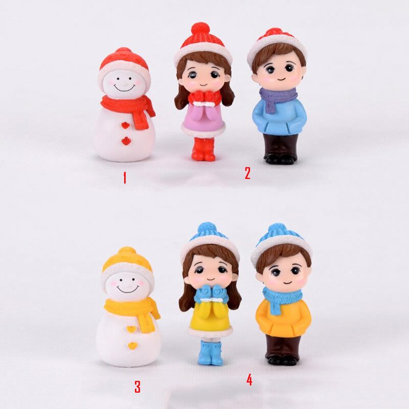 Winter Dress Lovers Snowman Boy Girl Studendt People Doll Toy Model Statue Figurine Ornament Miniatures Home Decor Wholesale Price Fairy Garden Supply Winter Dress Lovers Snowman Boy Girl Studendt People Doll Toy Model Statue Figurine Ornament Miniatures Home Decor Wholesale Price Fairy Garden Supply