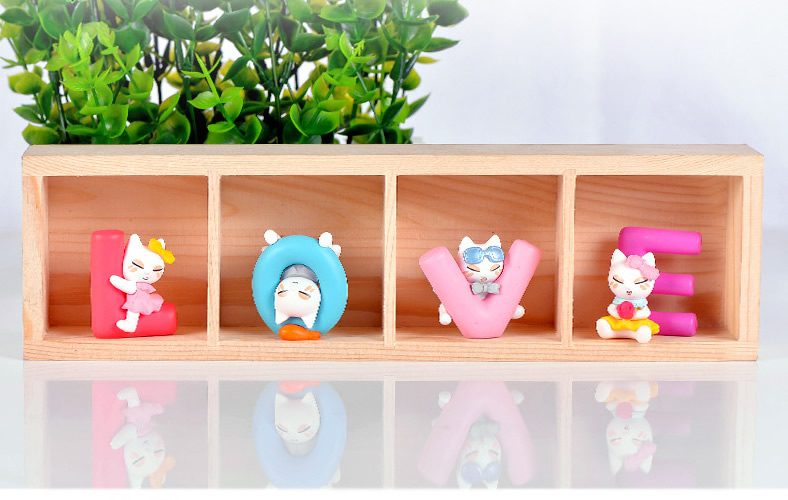 Miniture Fairy Garden Accessories Supplies Lovely Resin Cat Kids Toys Pot Bonsai Miniature Garden Terrariums Fairy Garden Animals Figurine Kits Items Decoration Table Ornaments - 描述图 4