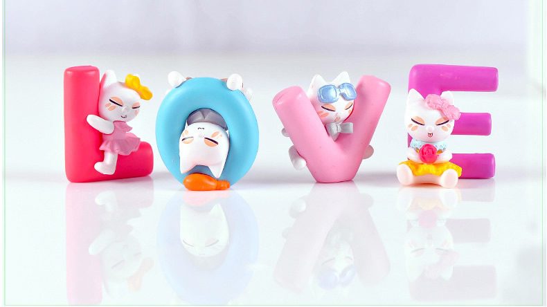 Miniture Fairy Garden Accessories Supplies Lovely Resin Cat Kids Toys Pot Bonsai Miniature Garden Terrariums Fairy Garden Animals Figurine Kits Items Decoration Table Ornaments - 描述图 2