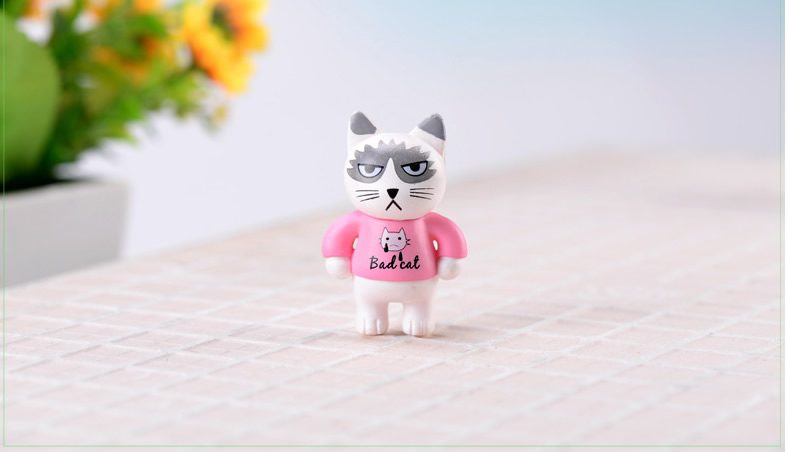 Miniture Fairy Garden Accessories Supplies Resin Cat Kids Toys Pot Bonsai Miniature Garden Terrariums Fairy Garden Animals Figurine Kits Items Decoration Cartoon Table Ornaments - 描述图 4