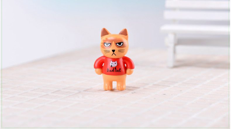 Miniture Fairy Garden Accessories Supplies Resin Cat Kids Toys Pot Bonsai Miniature Garden Terrariums Fairy Garden Animals Figurine Kits Items Decoration Cartoon Table Ornaments - 描述图 5
