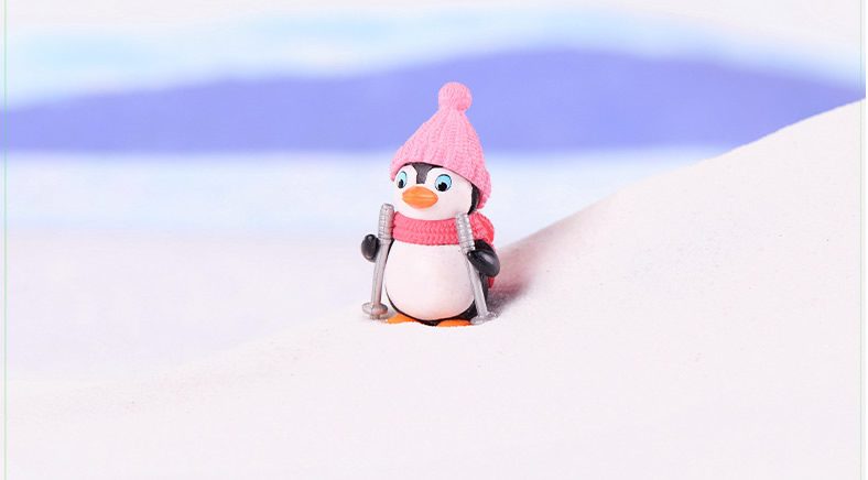Cartoon Resin Penguin Model Kids Toys Miniture Fairy Garden Accessories Supplies Pot Bonsai Moss Fairy Garden Animals Micro Landscape Miniature Garden Terrariums Fairy Garden Figurine Kits Items Table Decoration Accessories - 描述图 5